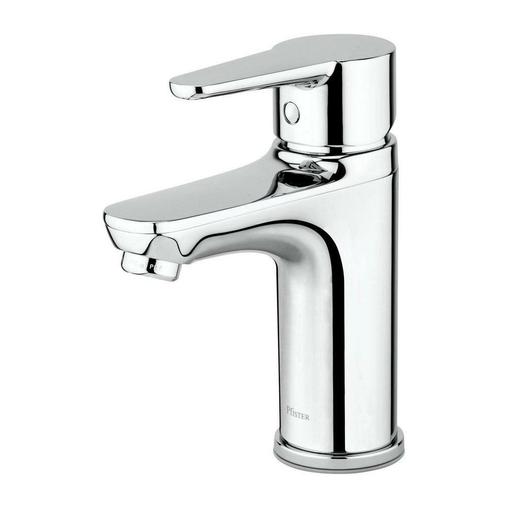 Single Handle Monoblock Bathroom Sink Faucet In Polished Chrome Bathroom Faucets Polished Chrome