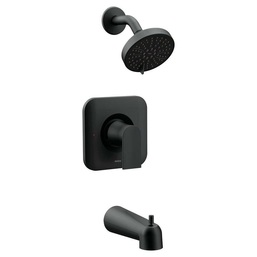 Single Handle Multi Function Bathtub & Shower Faucet In Matte Black (Trim Only) Bathroom Faucets Matte Black