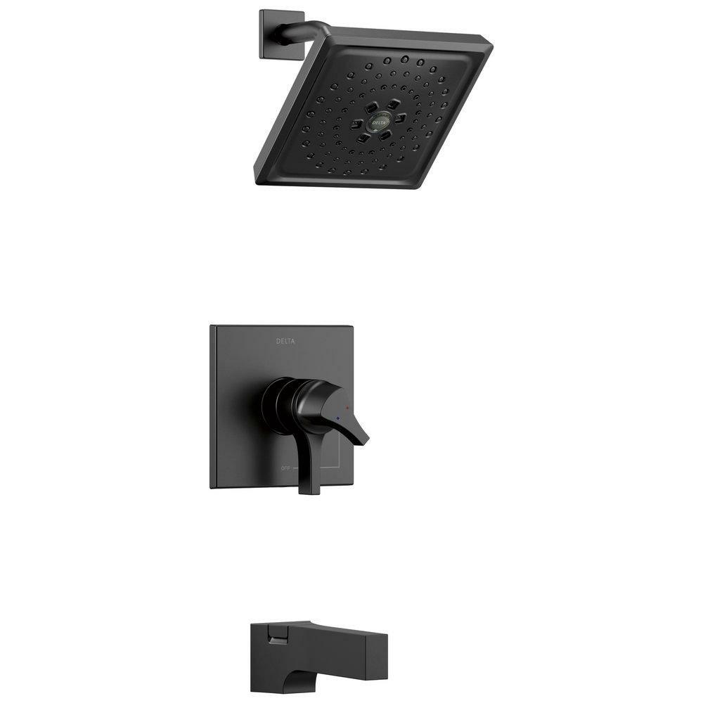 Single Handle Multi Function Bathtub & Shower Faucet In Matte Black (Trim Only) Bathroom Faucets Matte Black