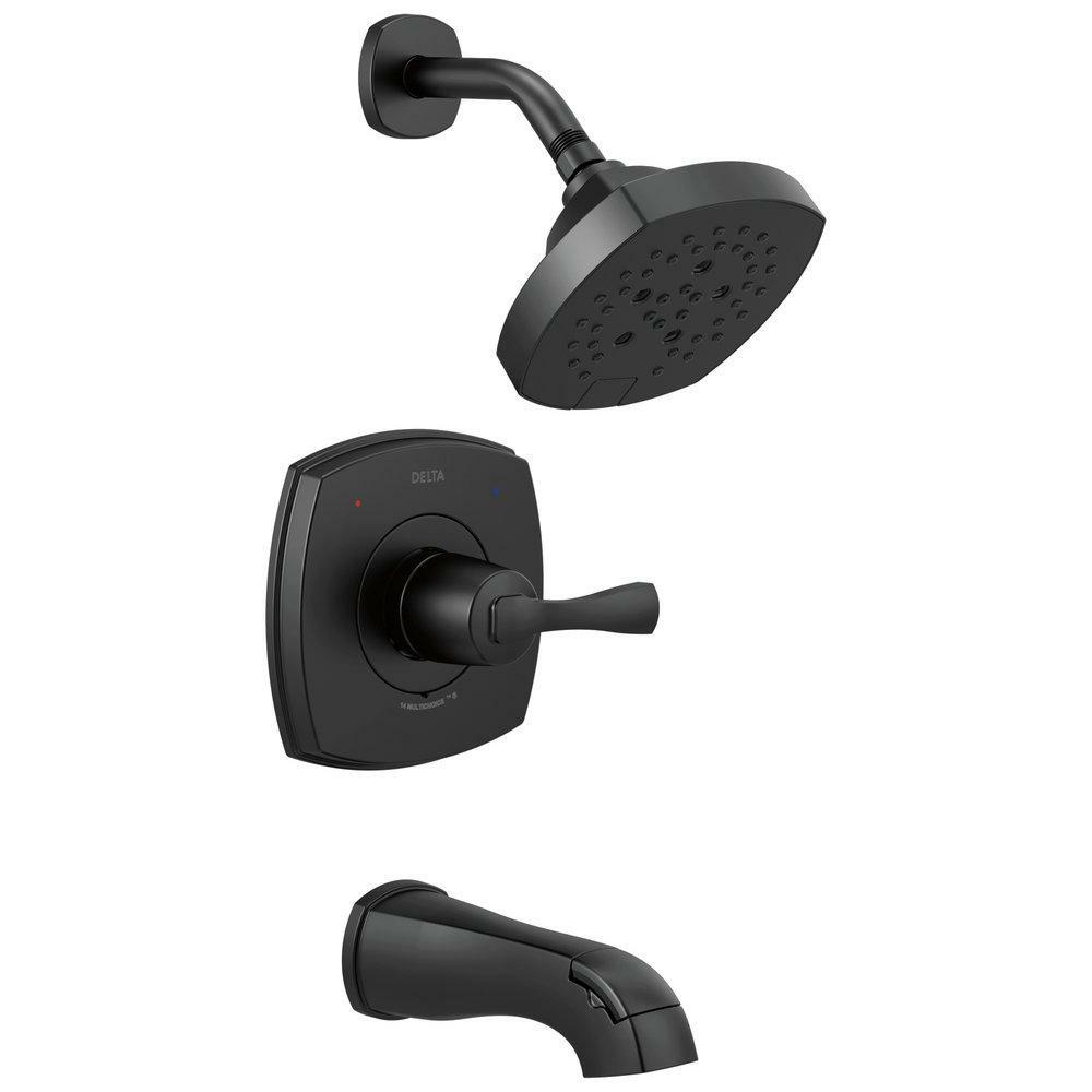 Single Handle Multi Function Bathtub & Shower Faucet In Matte Black (Trim Only) Bathroom Faucets Matte Black