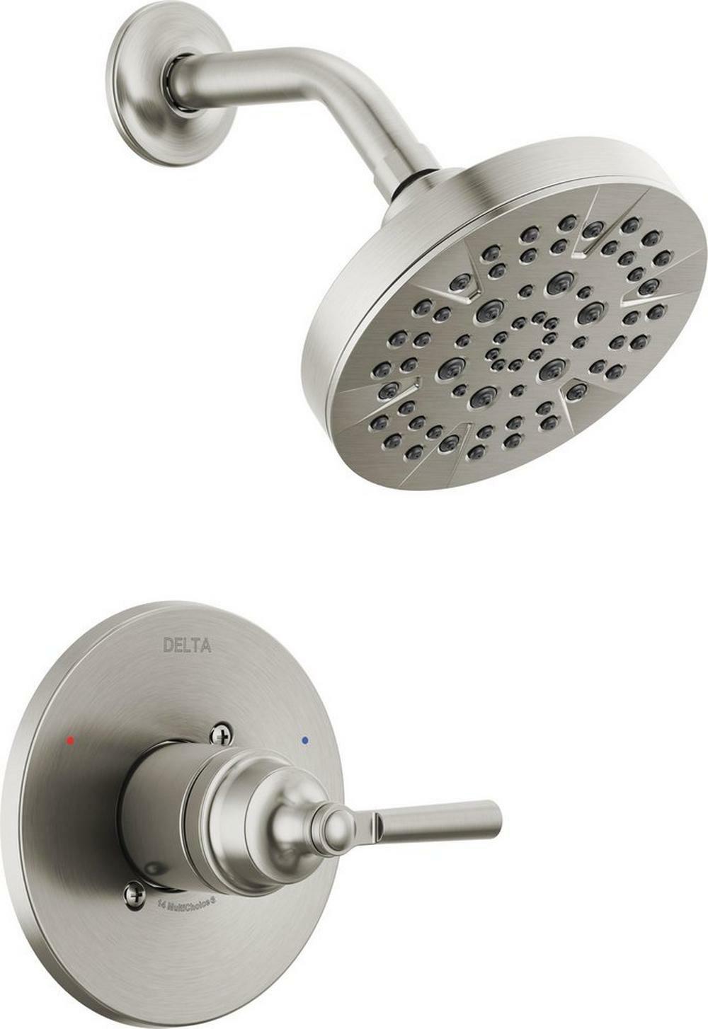 Single Handle Multi Function Shower Faucet In Brilliance® Stainless (Trim Only) Bathroom Faucets Brilliance Stainless