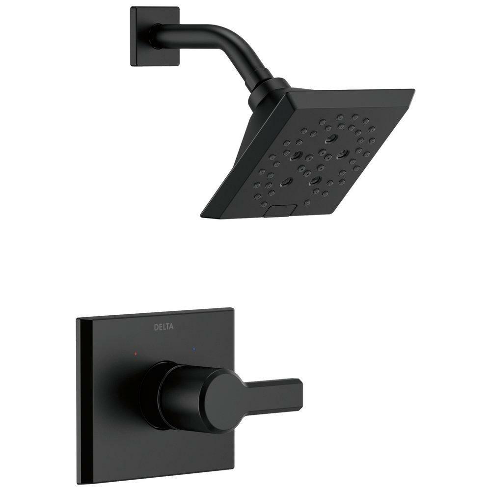 Single Handle Multi Function Shower Faucet In Matte Black (Trim Only) Bathroom Faucets Matte Black