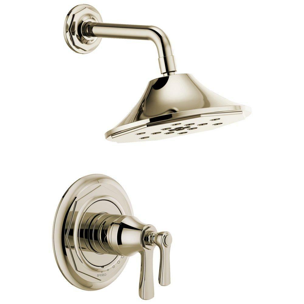 Single Handle Multi Function Shower Faucet In Polished Nickel (Trim Only) Bathroom Faucets Polished Nickel