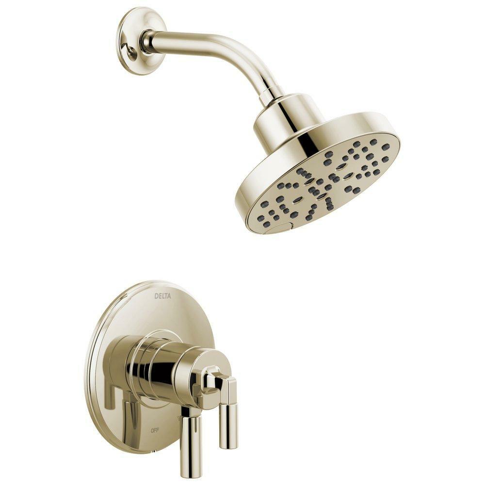 Single Handle Multi Function Shower Faucet In Polished Nickel (Trim Only) Bathroom Faucets Polished Nickel