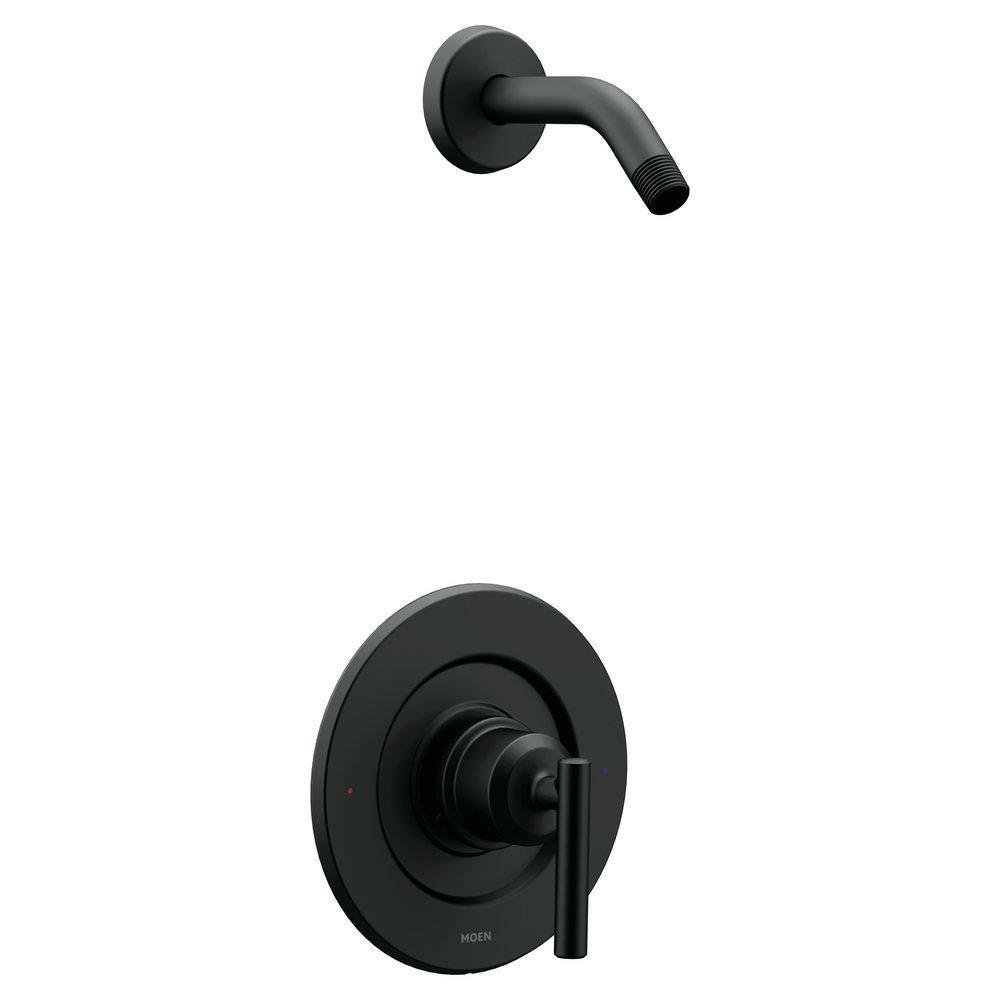 Single Handle Shower Faucet In Matte Black (Trim Only) Bathroom Faucets Matte Black