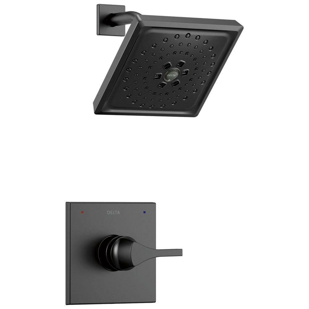 Single Handle Shower Faucet In Matte Black (Trim Only) Bathroom Faucets Matte Black