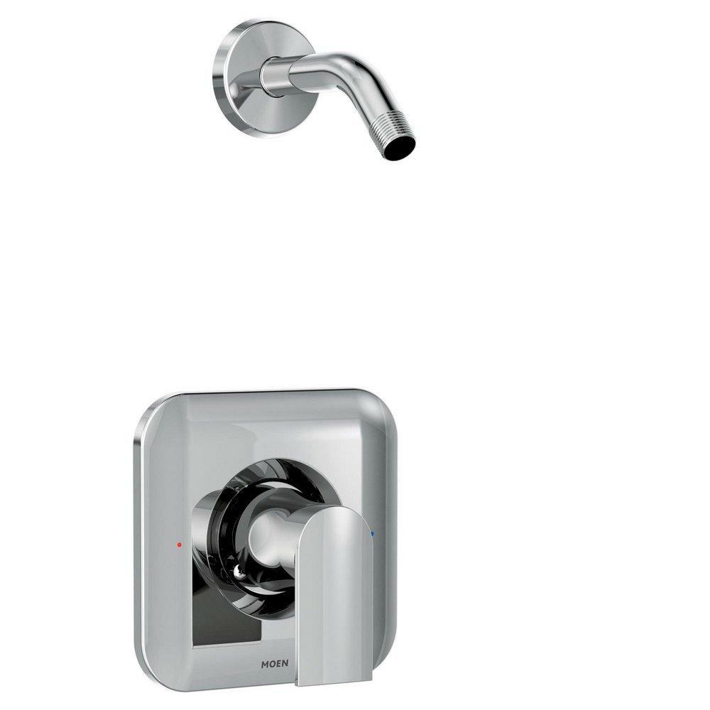 Single Handle Shower Faucet In Polished Chrome (Trim Only) Bathroom Faucets Polished Chrome