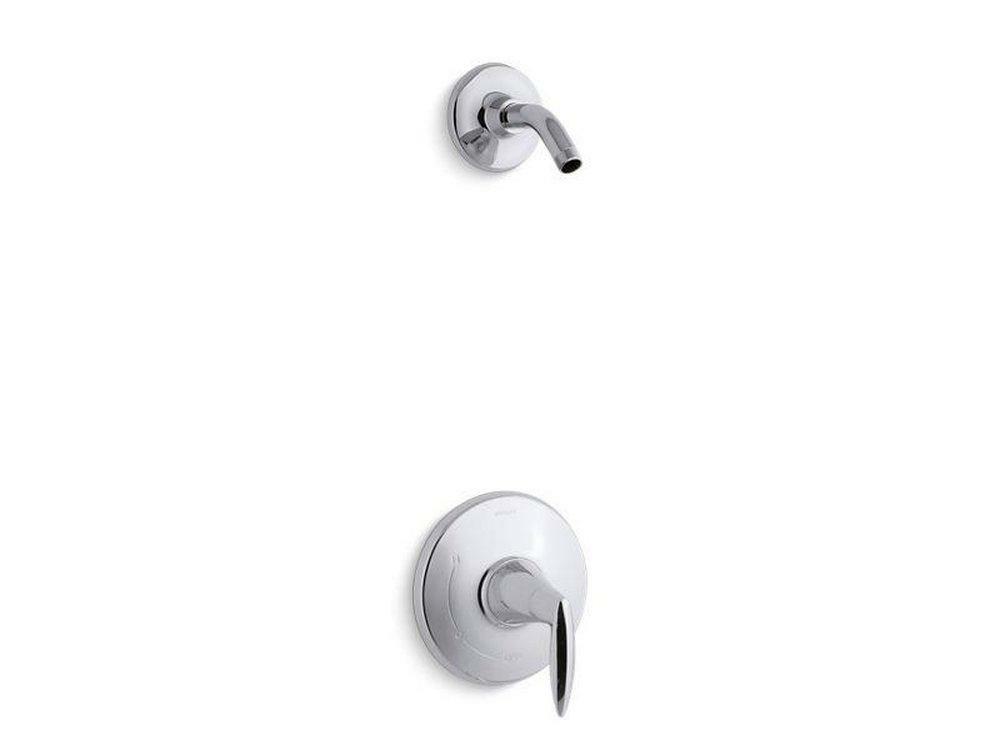 Single Handle Shower Faucet In Polished Chrome (Trim Only) Bathroom Faucets Polished Chrome