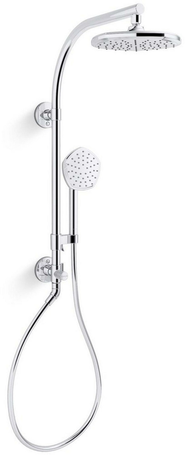 Single Handle Single Function Shower System In Polished Chrome Bathroom Faucets Polished Chrome