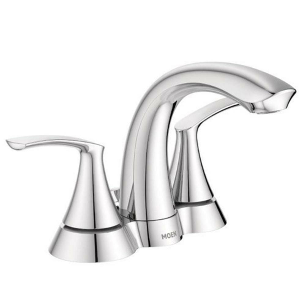 Two Handle Centerset Bathroom Sink Faucet In Chrome Bathroom Faucets Chrome