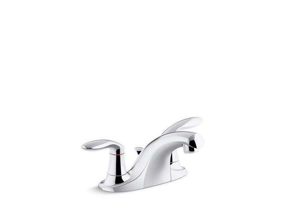 Two Handle Centerset Bathroom Sink Faucet In Polished Chrome Bathroom Faucets Polished Chrome