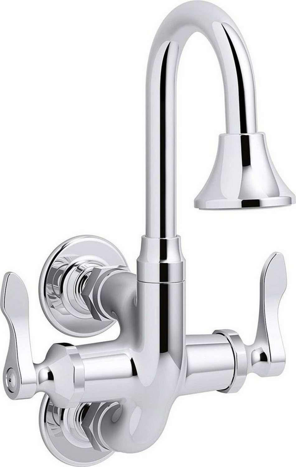 Two Handle Centerset Bathroom Sink Faucet In Polished Chrome Bathroom Faucets Polished Chrome