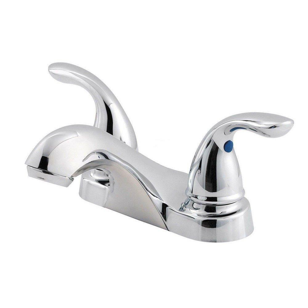 Two Handle Centerset Bathroom Sink Faucet In Polished Chrome Bathroom Faucets Polished Chrome