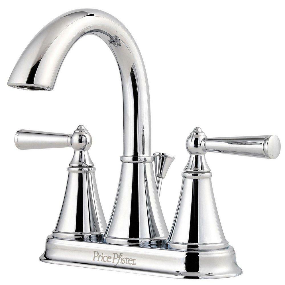 Two Handle Centerset Bathroom Sink Faucet In Polished Chrome Bathroom Faucets Polished Chrome