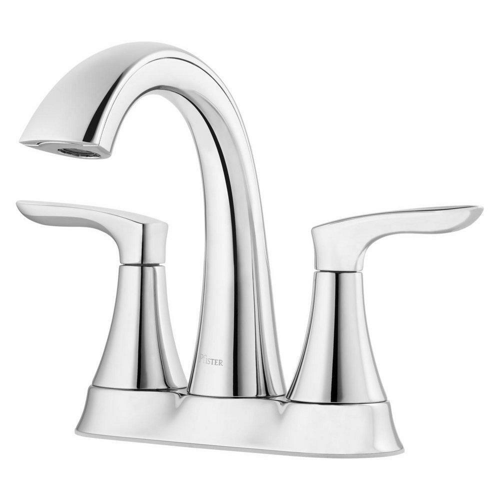 Two Handle Centerset Bathroom Sink Faucet In Polished Chrome Bathroom Faucets Polished Chrome