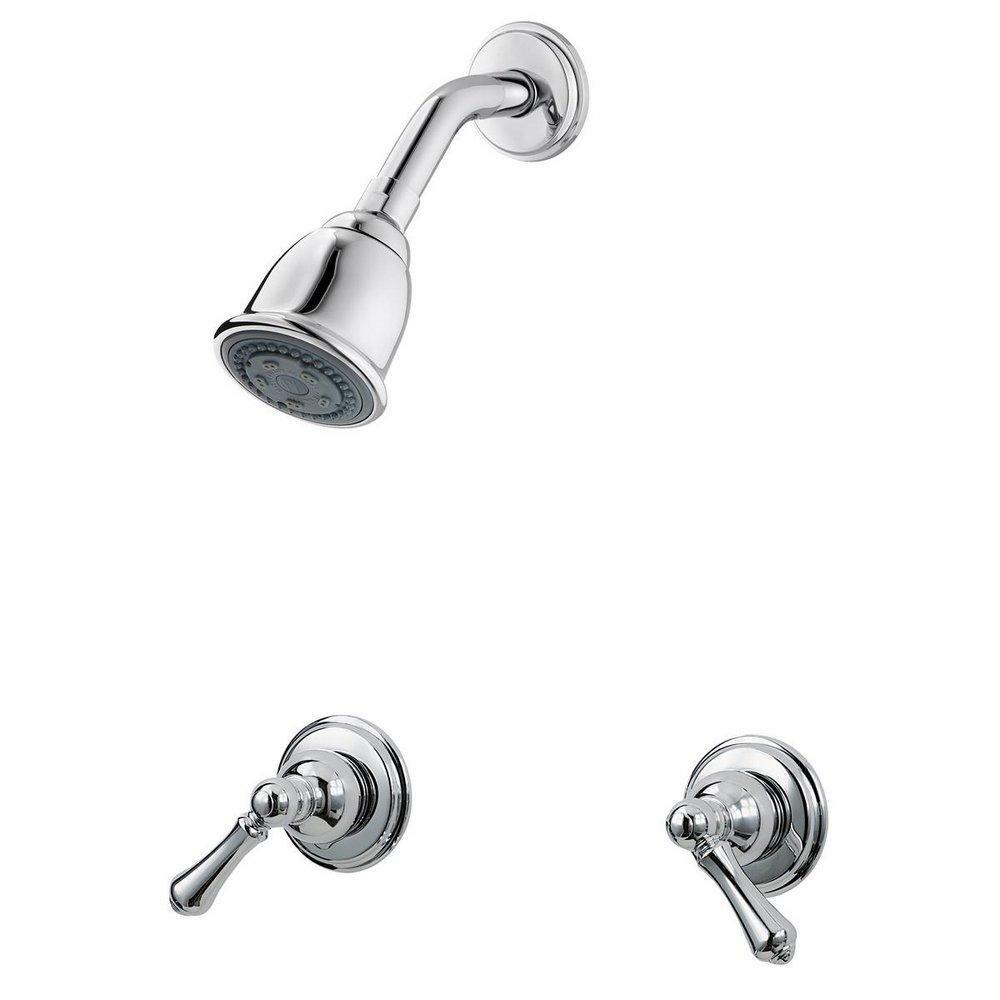 Two Handle Dual Function Shower Faucet In Polished Chrome (Trim Only) Bathroom Faucets Polished Chrome