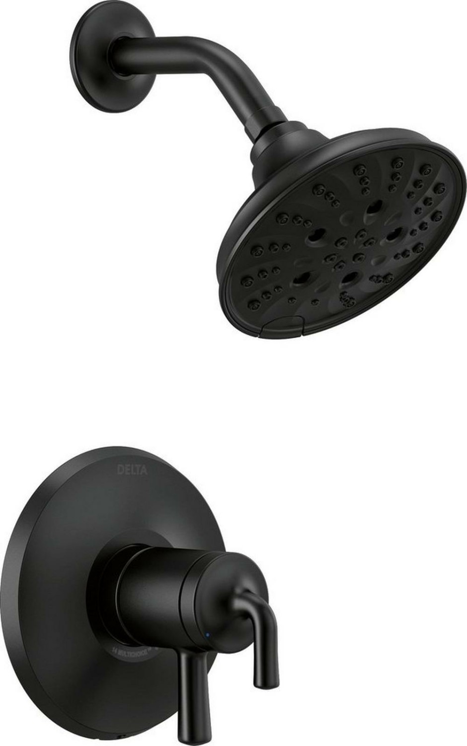 Two Handle Multi Function Shower Faucet In Matte Black (Trim Only) Bathroom Faucets Matte Black