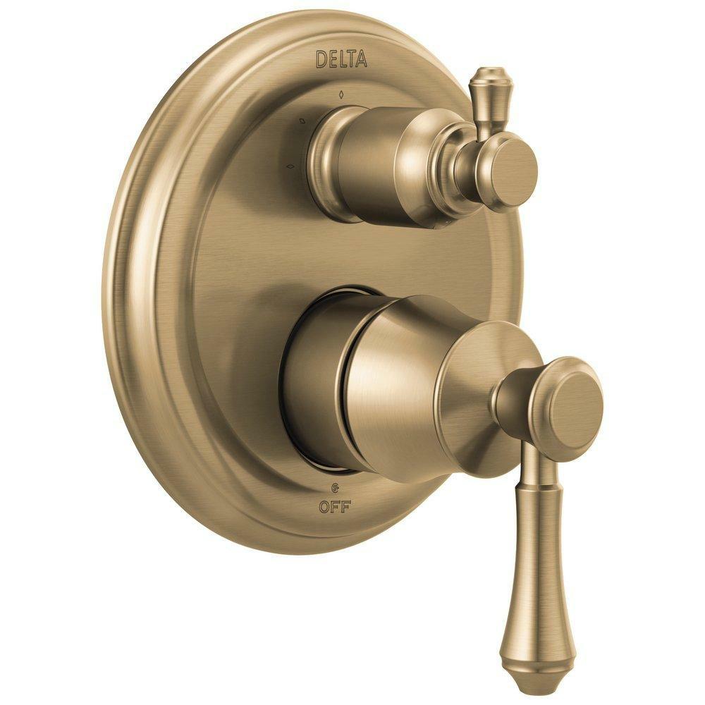 Two Handle Pressure Balancing Valve Trim In Brilliance® Champagne Bronze Bathroom Faucets Brilliance Champagne Bronze