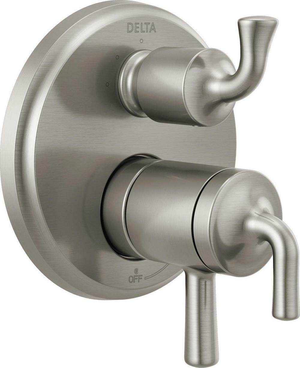 Two Handle Pressure Balancing Valve Trim In Brilliance® Stainless Bathroom Faucets Brilliance Stainless