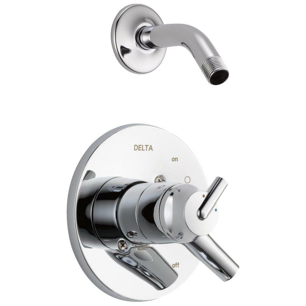 Two Handle Shower Faucet In Chrome (Trim Only) Bathroom Faucets Chrome