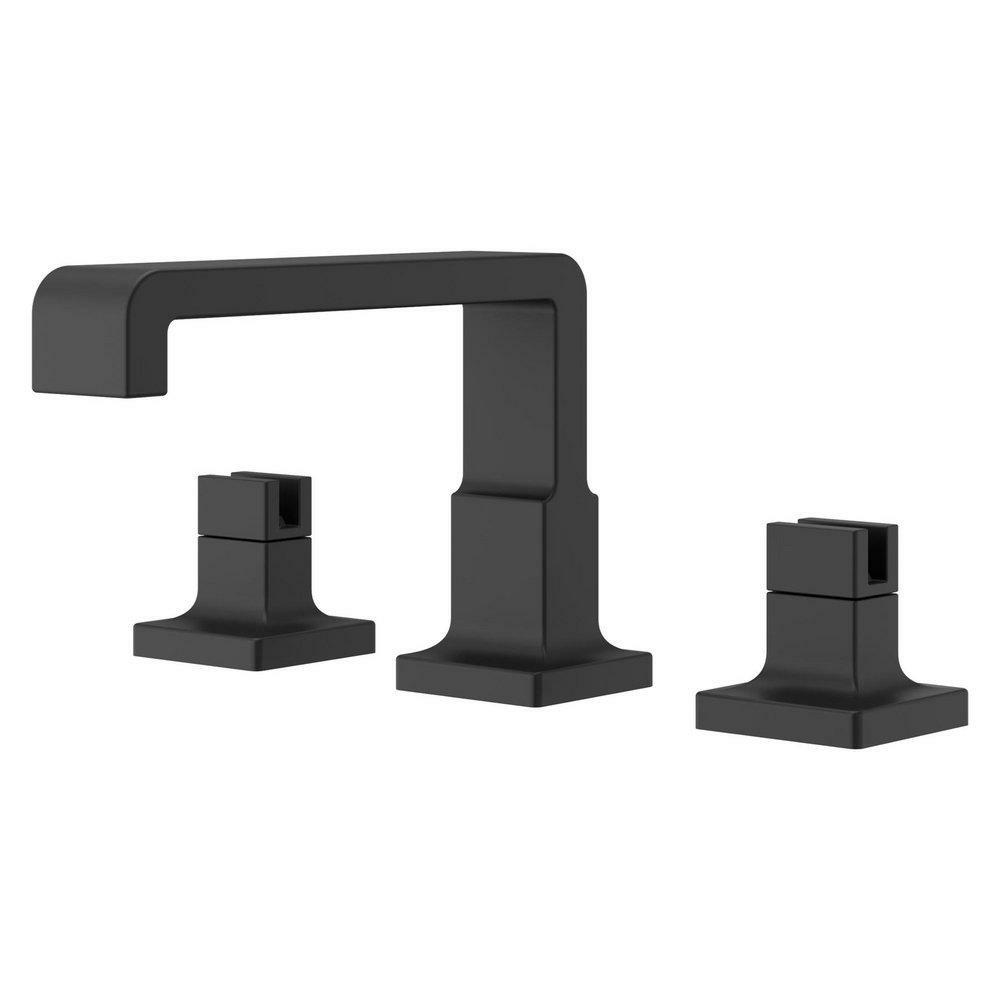 Two Handle Widespread Bathroom Sink Faucet In Matte Black (Handles Sold Separately) Bathroom Faucets Matte Black