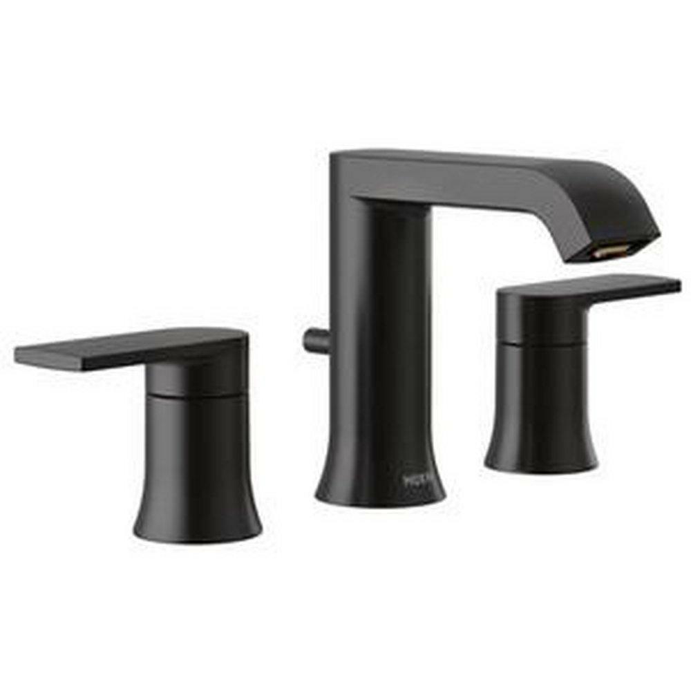 Two Handle Widespread Bathroom Sink Faucet In Matte Black Bathroom Faucets Matte Black