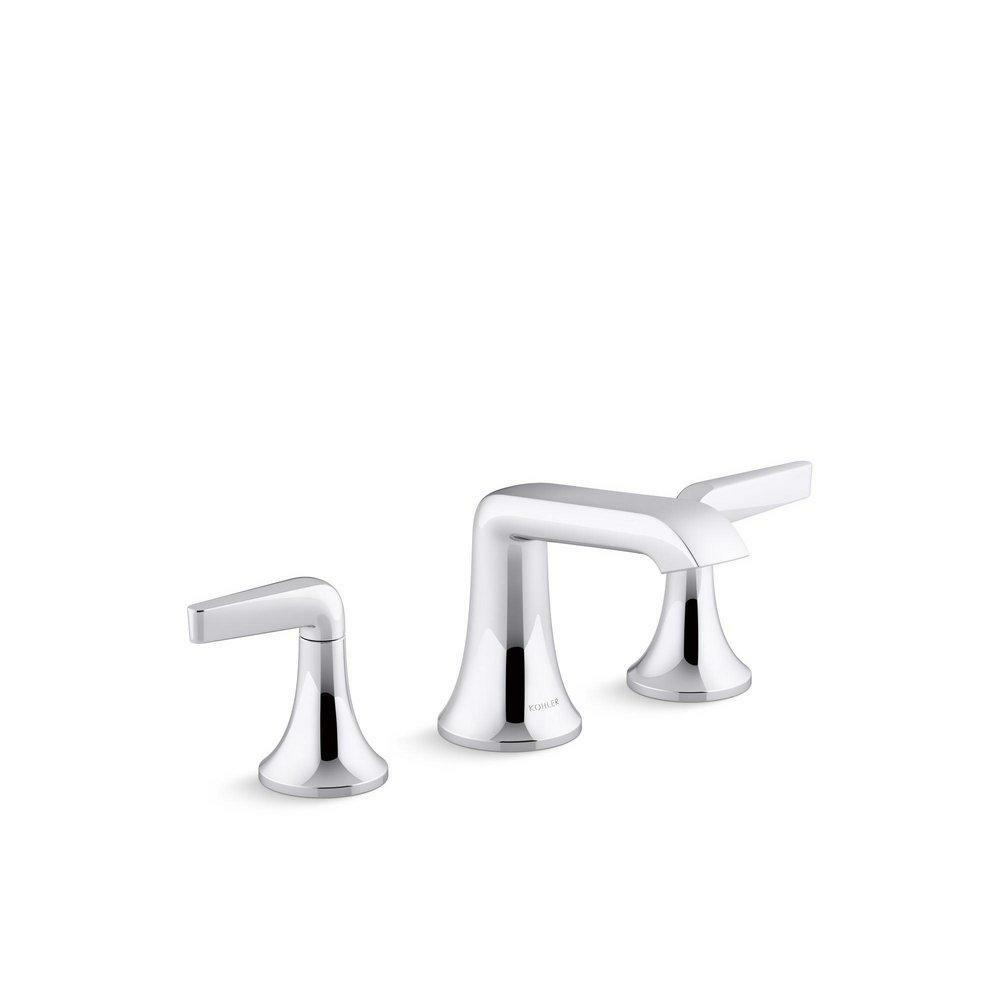 Two Handle Widespread Bathroom Sink Faucet In Polished Chrome Bathroom Faucets Polished Chrome