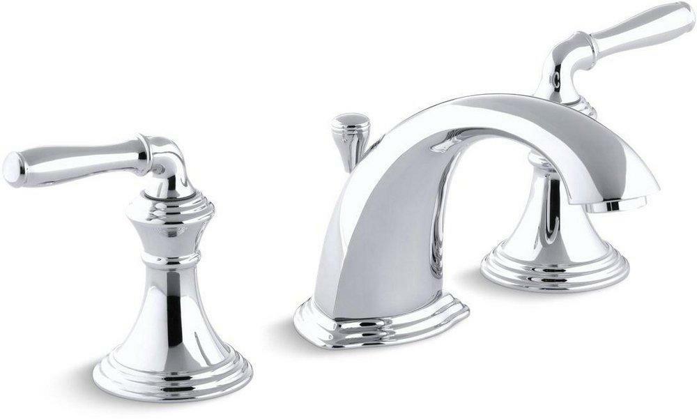 Two Handle Widespread Bathroom Sink Faucet In Polished Chrome Bathroom Faucets Polished Chrome