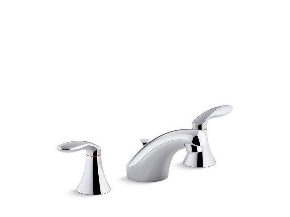 Two Handle Widespread Bathroom Sink Faucet In Polished Chrome Bathroom Faucets Polished Chrome