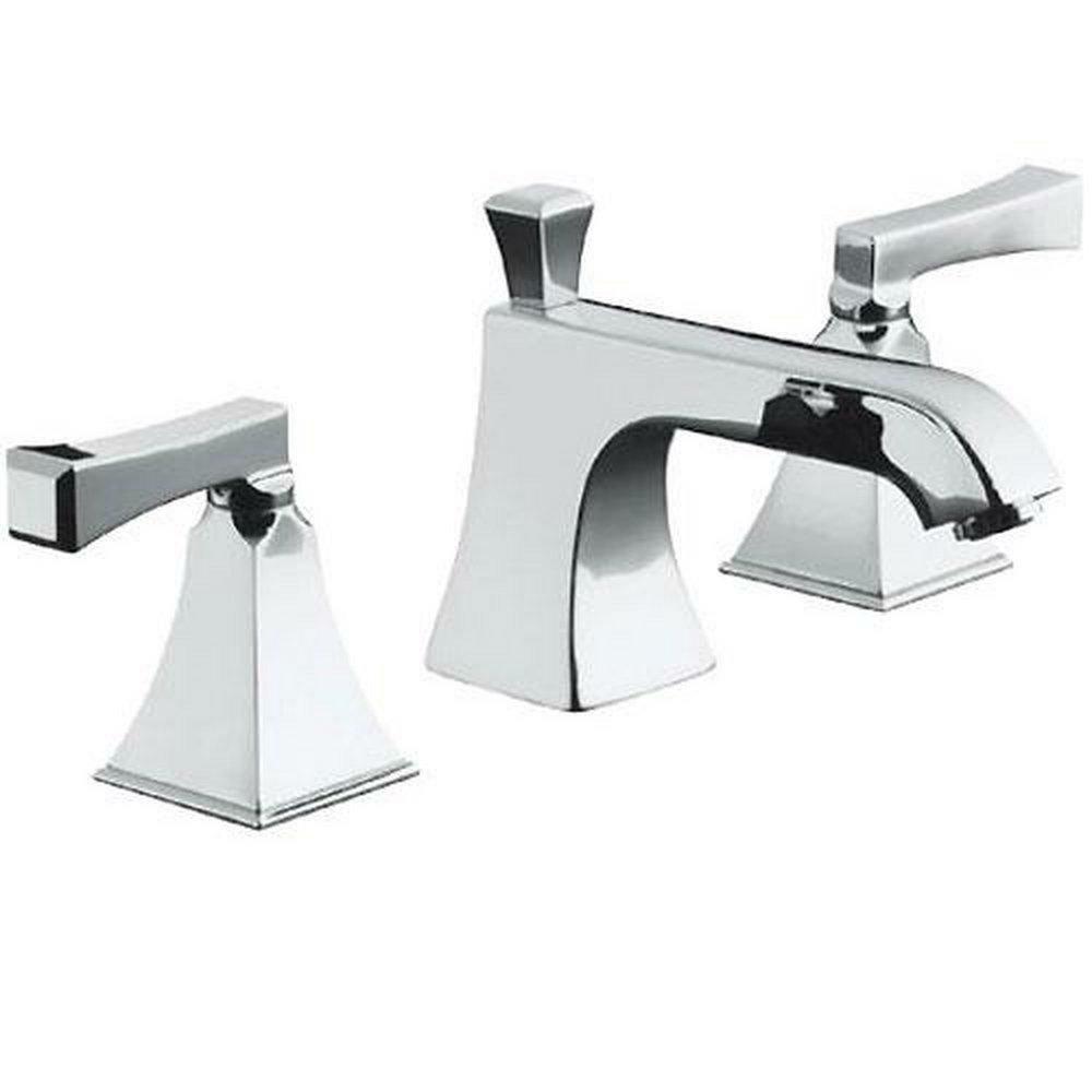 Two Handle Widespread Bathroom Sink Faucet In Polished Chrome Bathroom Faucets Polished Chrome