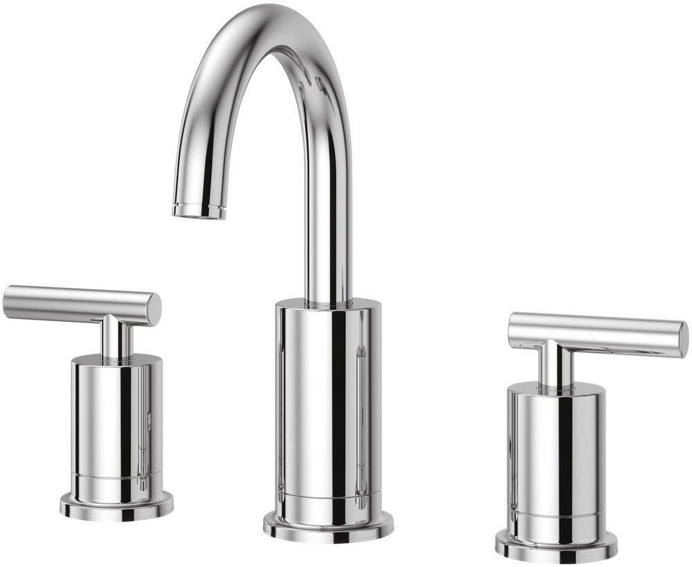 Two Handle Widespread Bathroom Sink Faucet In Polished Chrome Bathroom Faucets Polished Chrome