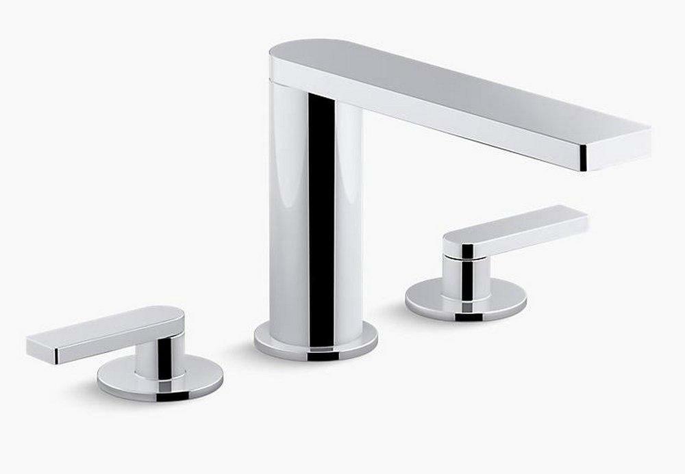 Two Handle Widespread Bathroom Sink Faucet In Polished Chrome Bathroom Faucets Polished Chrome