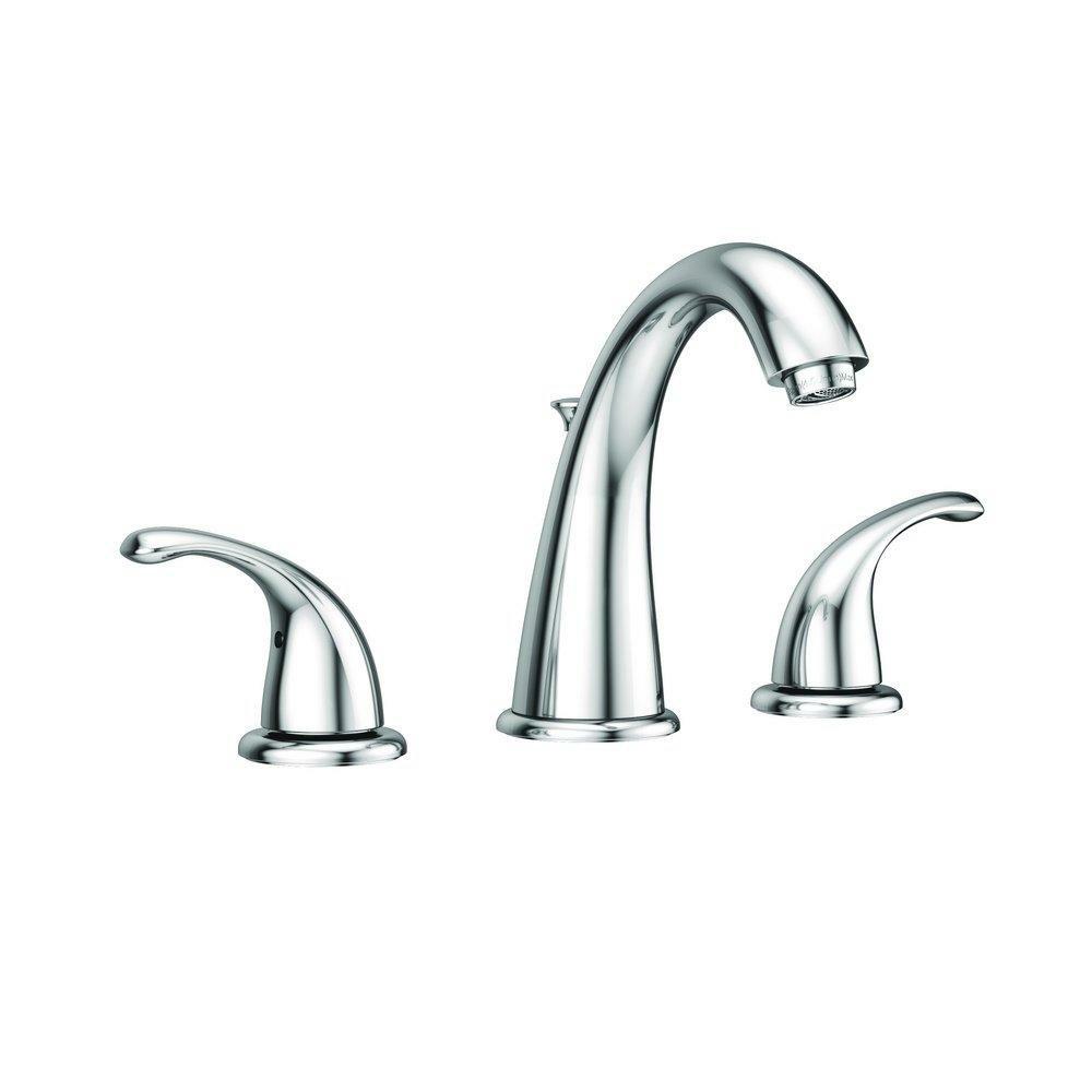 Two Handle Widespread Bathroom Sink Faucet In Polished Chrome Bathroom Faucets Polished Chrome