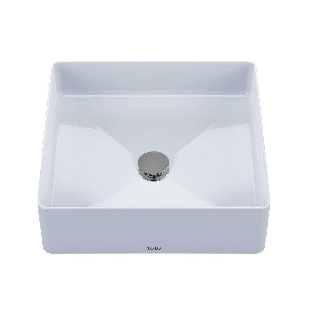 16-9/16 X 16-9/16 In. Square Dual Mount Bathroom Sink In Cotton Bathroom Sinks Cotton