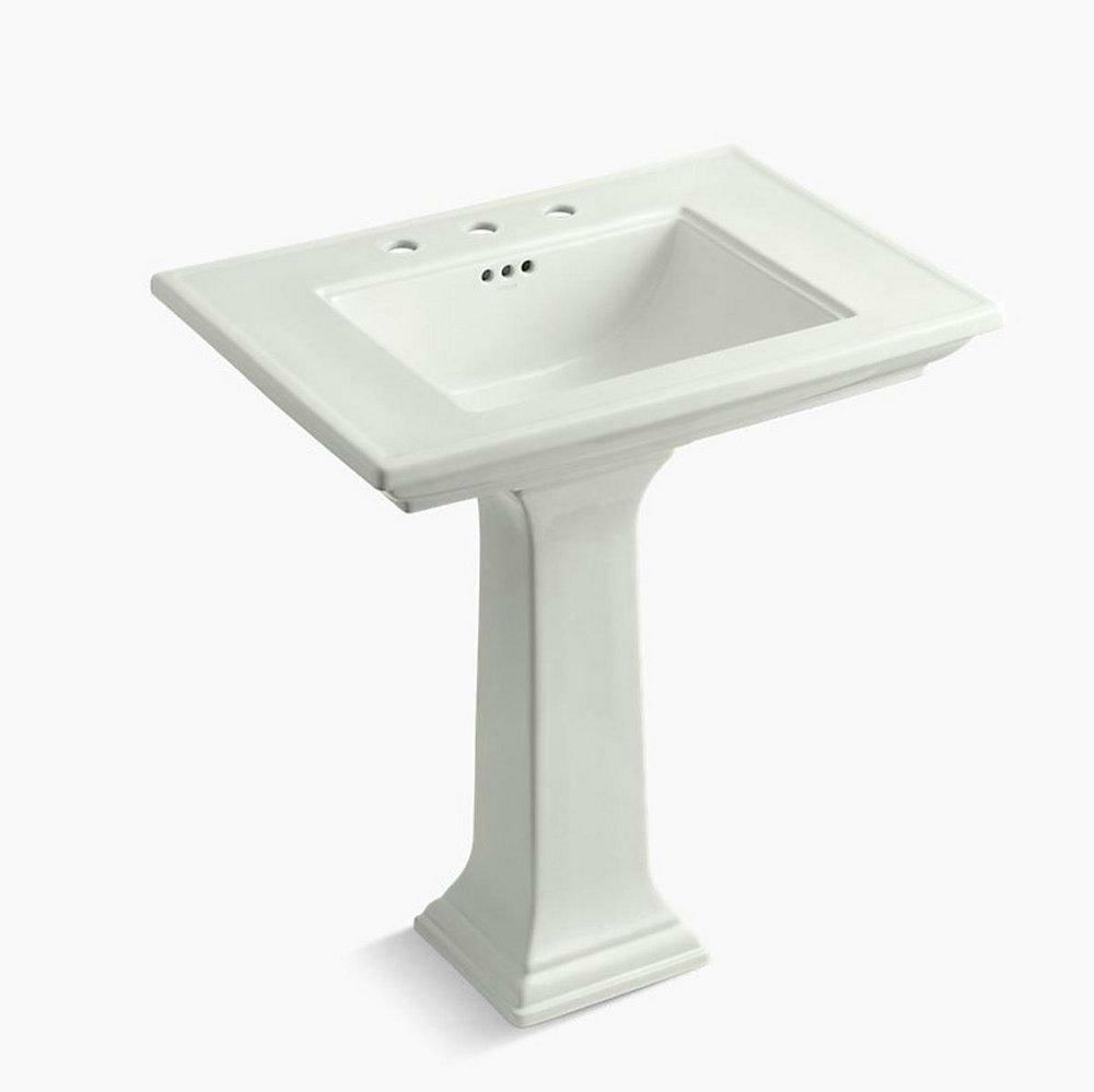 30-3/4 X 22-3/16 In. Rectangular Pedestal Sink With Base In Dune Bathroom Sinks Dune