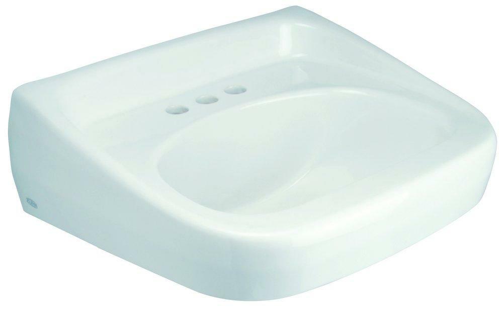 21-1/2 X 18-1/4 In. Dual Mount Bathroom Sink In White Bathroom Sinks White