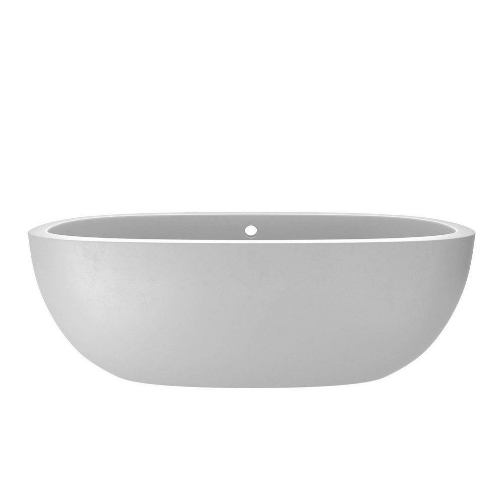 72 X 36 In. Soaker Freestanding Bathtub With Center Drain In Pearl Bathtubs & Showers Pearl