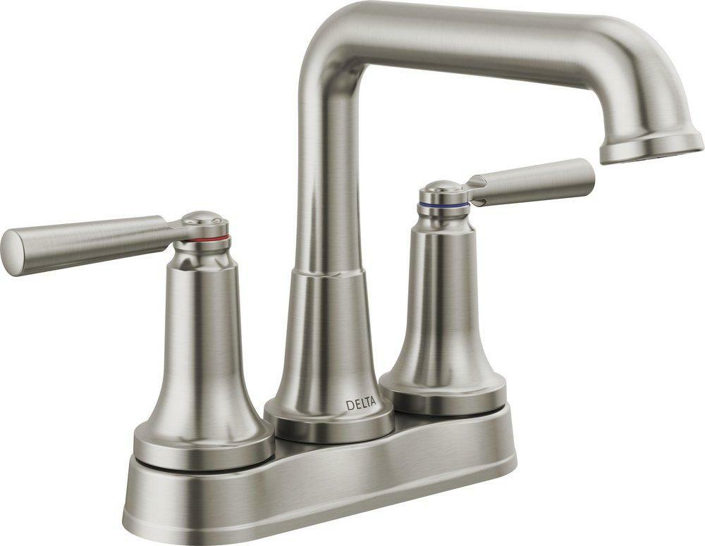 Two Handle Centerset Bathroom Sink Faucet In Brilliance® Stainless Bathroom Faucets Brilliance Stainless